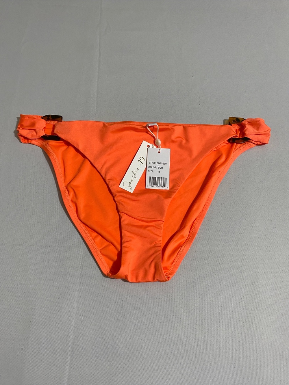 SUNSHINE 79 Side Shirred Hipster Bikini Bottom Size 14